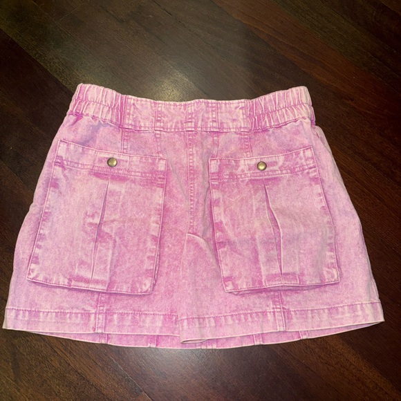Free People Dresses & Skirts - Pink Denim Skirt Free People Size 6
